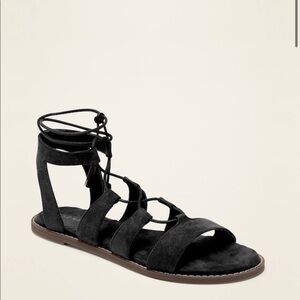 OLD navy Faux-Suede Lace-Up Gladiator Sandals